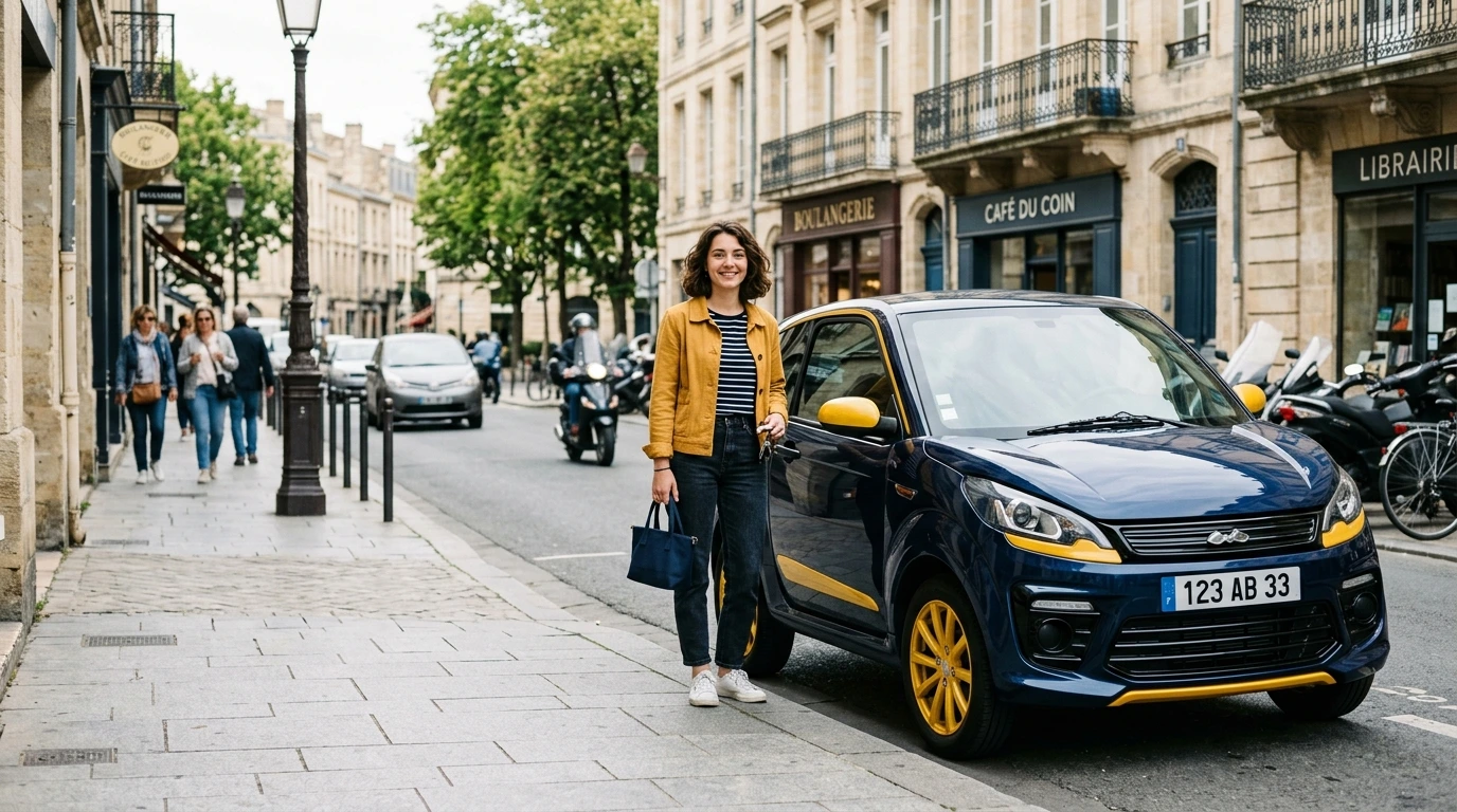 Petite voiture sans permis en ville