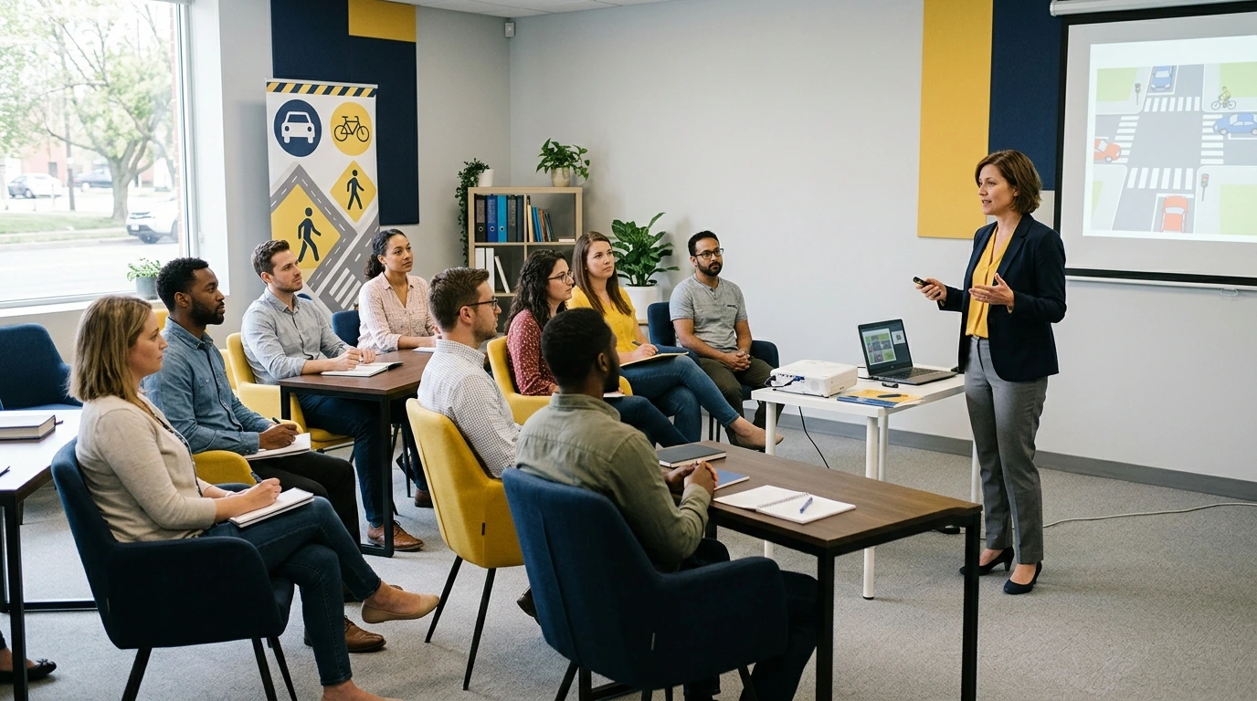 Stage de récupération de points, salle de formation